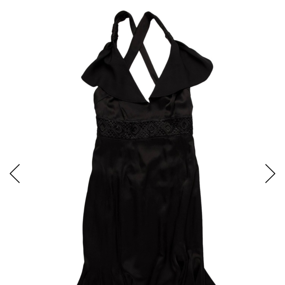 Emporio Armani black Halterneck Knee-Length Dress Size XS US2 in great condition